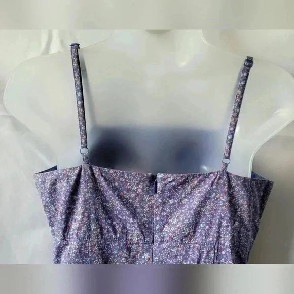 VTG Y2K 90s Express floral spaghetti strap dress, size 9/10 - Picture 7 of 9